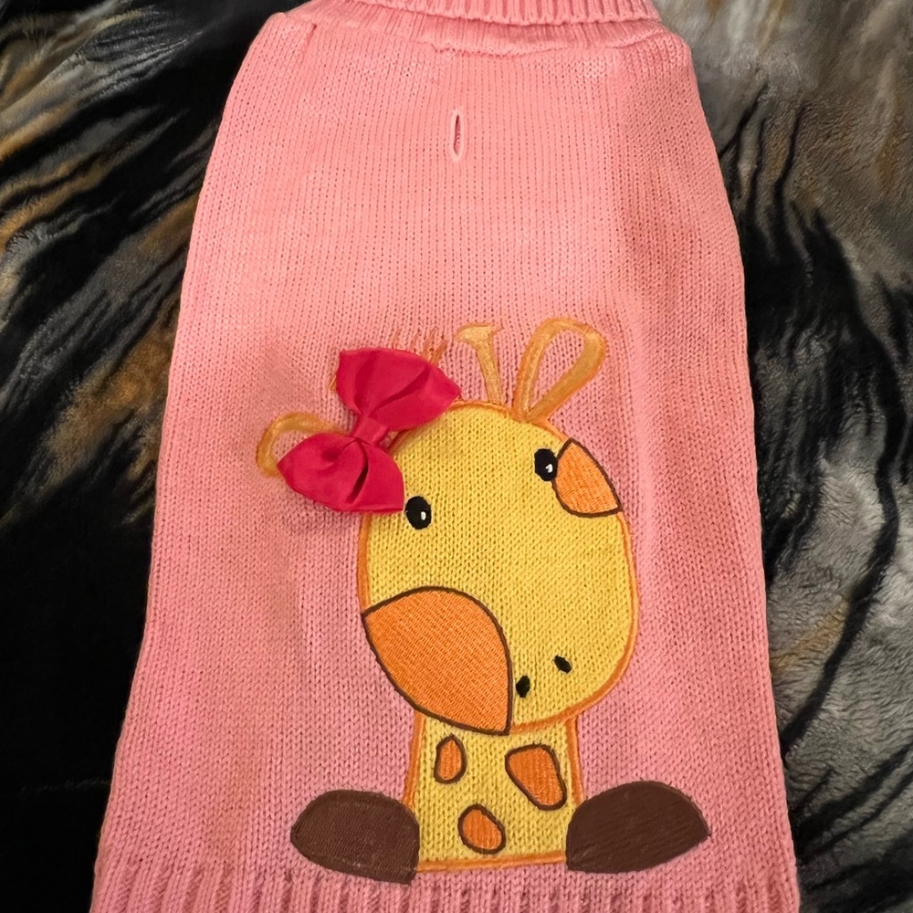 Medium pink doggie sweater